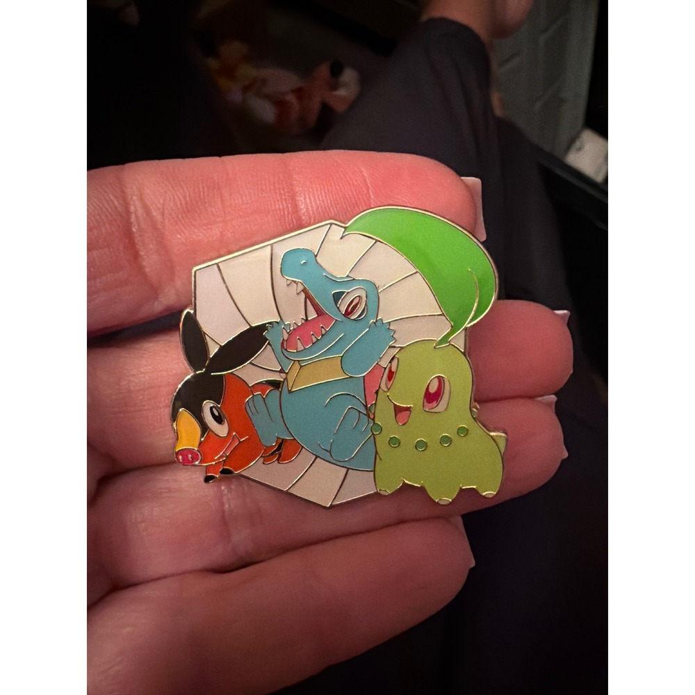 Pokemon Johto Starters Enamel Pin Set Cyndaquil Totodile Chikorita Gen 2 Lot 7
